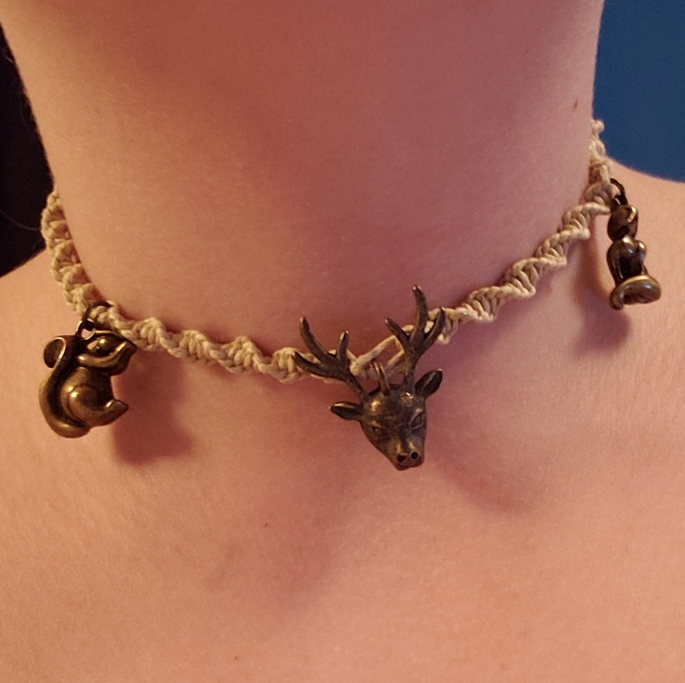Woodland critter necklace